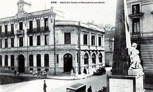 Bone - Hotel des Postes et Monument aux Morts